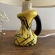 Vintage yellow and black ceramic lamp
