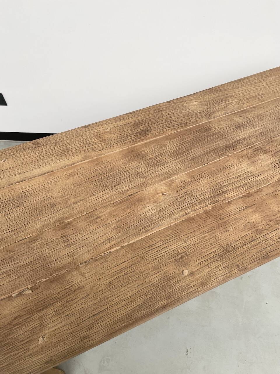 Oak console farm table 3m