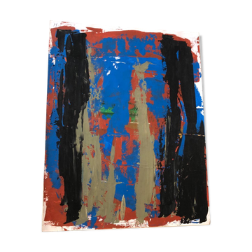 Abstrait Gouache sur papier