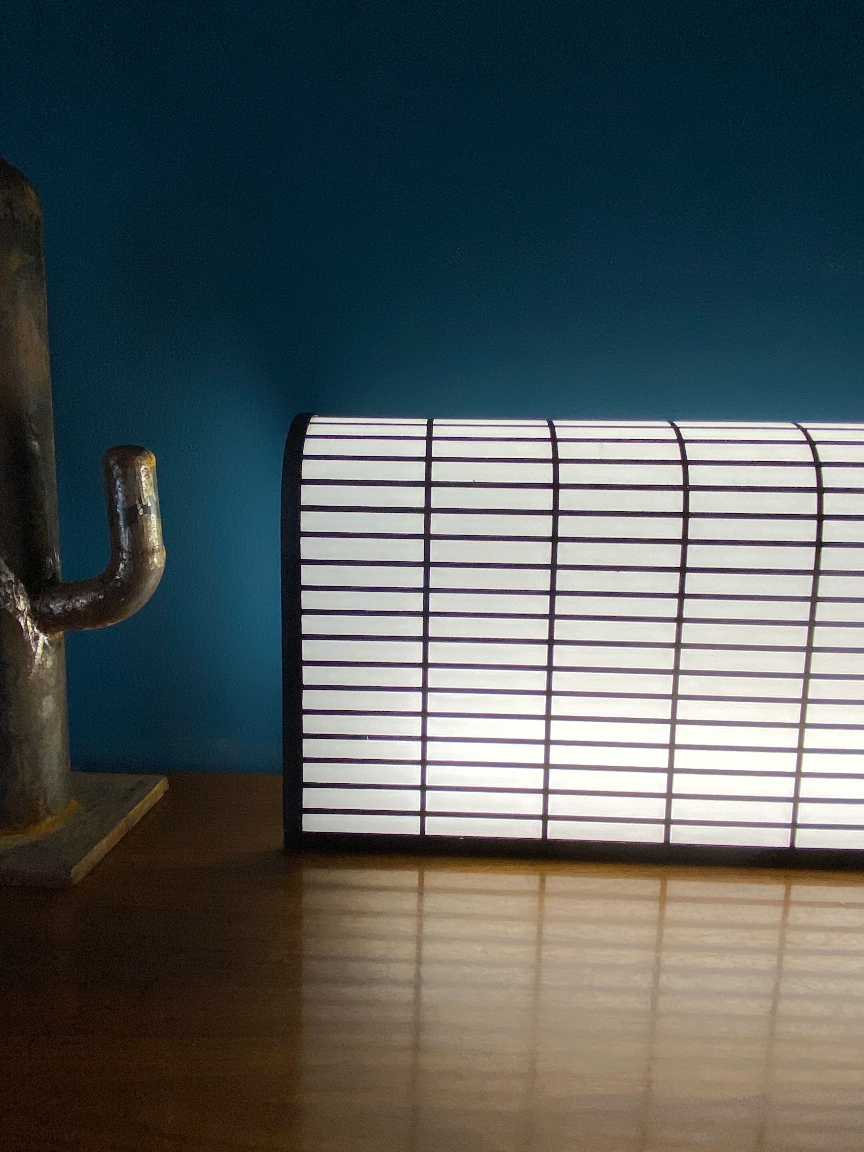 Postmodern reticulated lamp in the manner of J.Hoffman, Italy 1980s