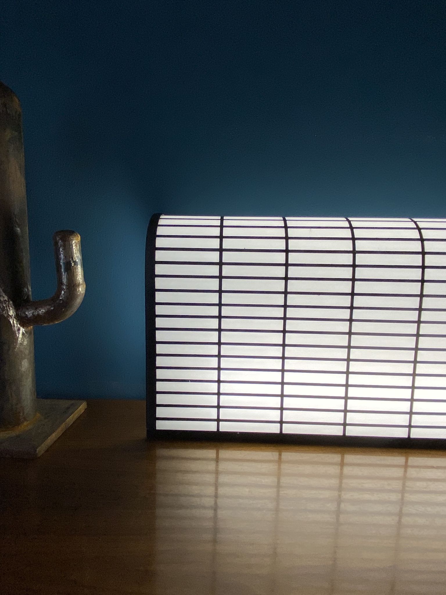 Postmodern reticulated lamp in the manner of J.Hoffman, Italy 1980s