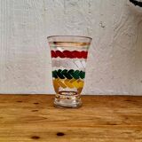 Multicolored glass vase from the 50s