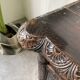 Commode XIXème pin noirci sculpté