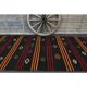 1970s Vintage Turkish Oushak Handmade Wool Cotton Brown Runner Rug 142x413