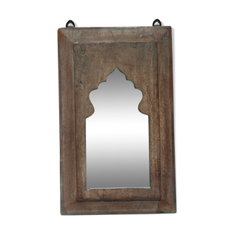 Mirror patine grey teck 27x44cm