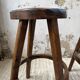 Pair of Henri Bataille stools in oak