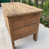 Renovated vintage oak baker's kneading trough