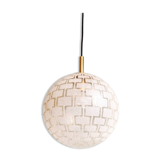 Space Age glass pendant light, 1970s