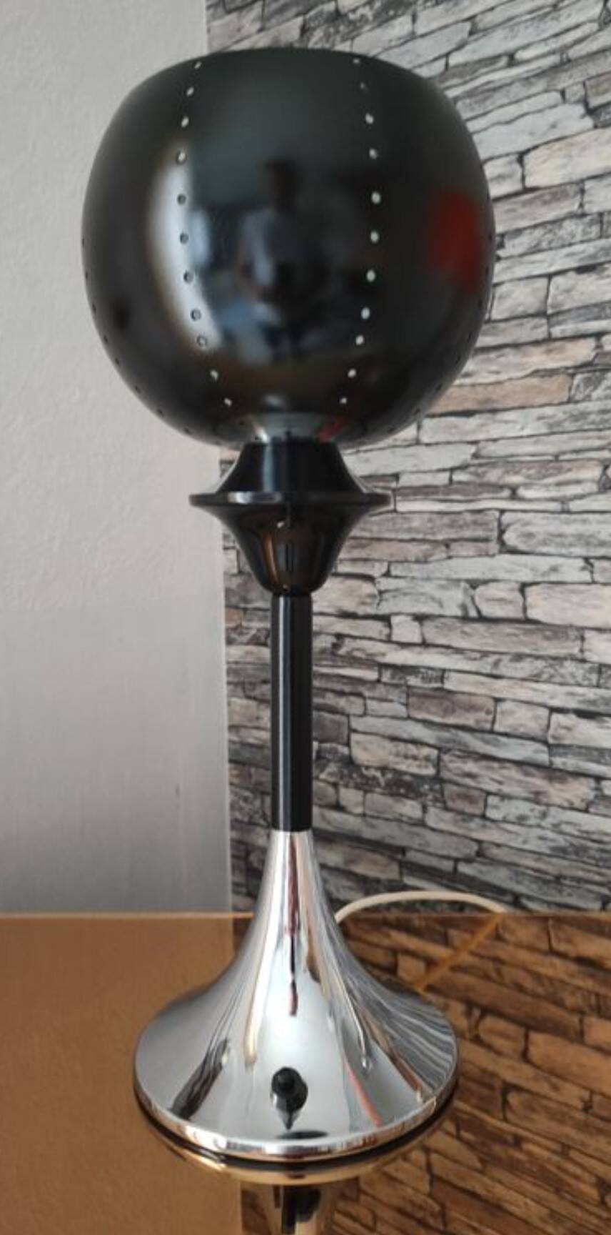 Lampe vintage 1970 en tulipe style graal