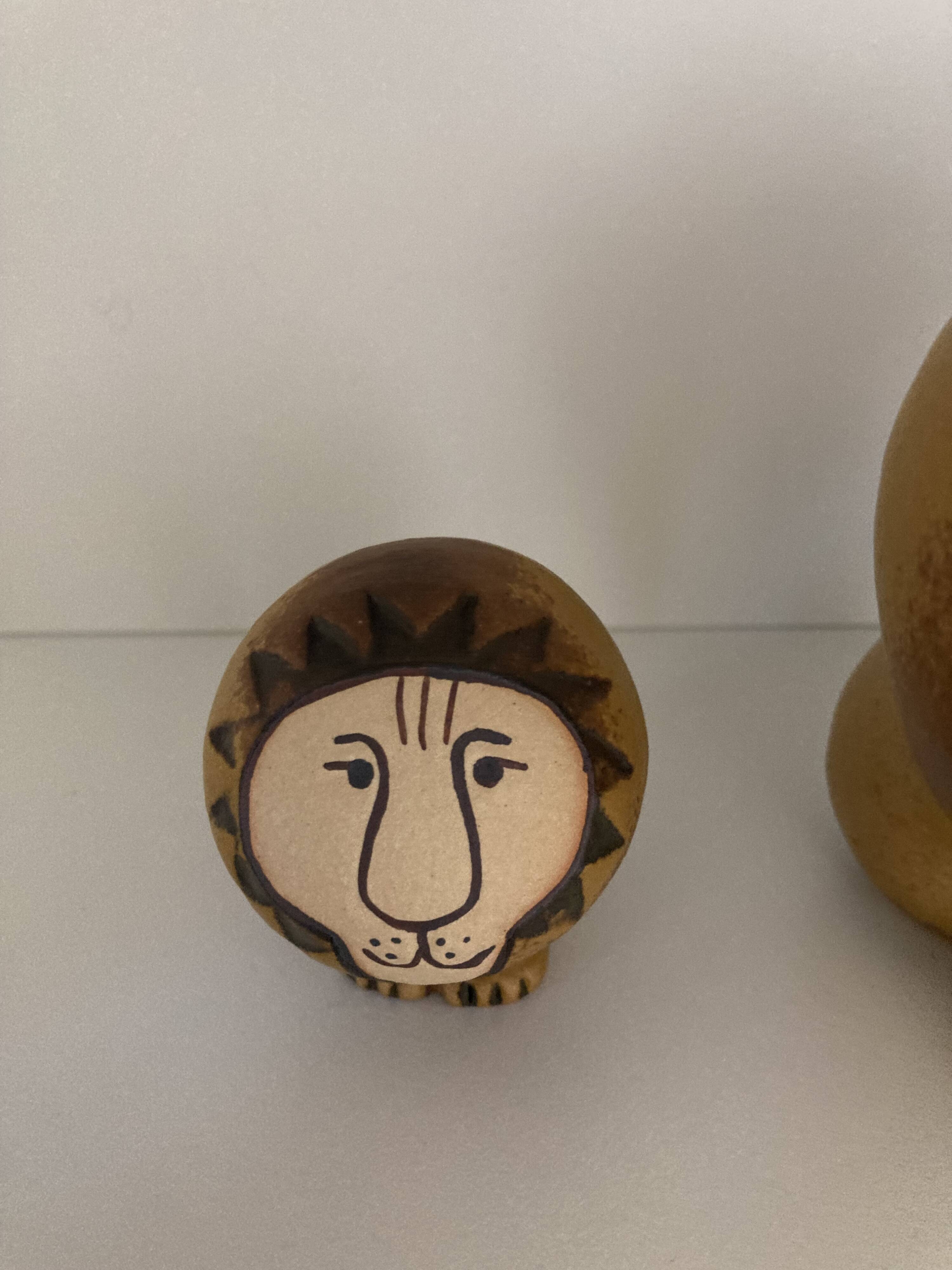 3 Lions in Ceramic by Lisa Larson for Gustavsberg
