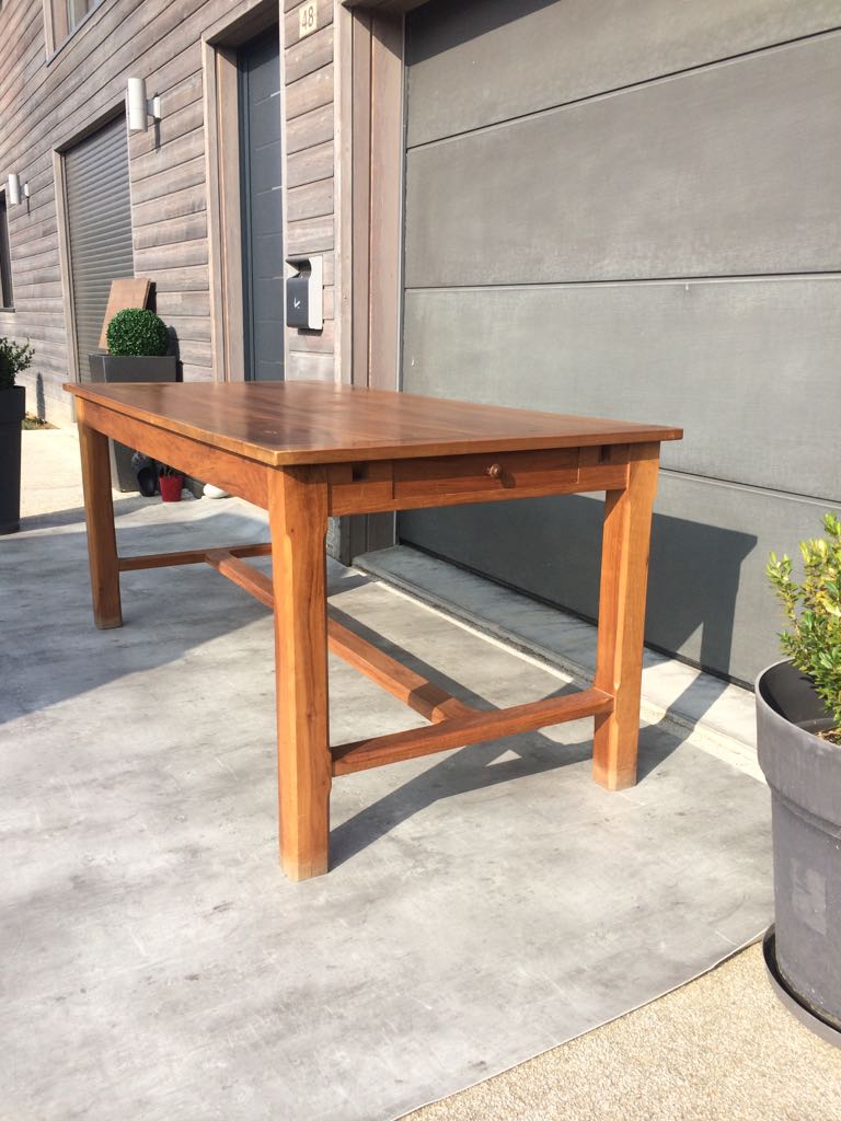 Stretchy farm table Walnut 1969