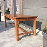 Stretchy farm table Walnut 1969