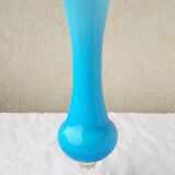 Opaline pedestal vase