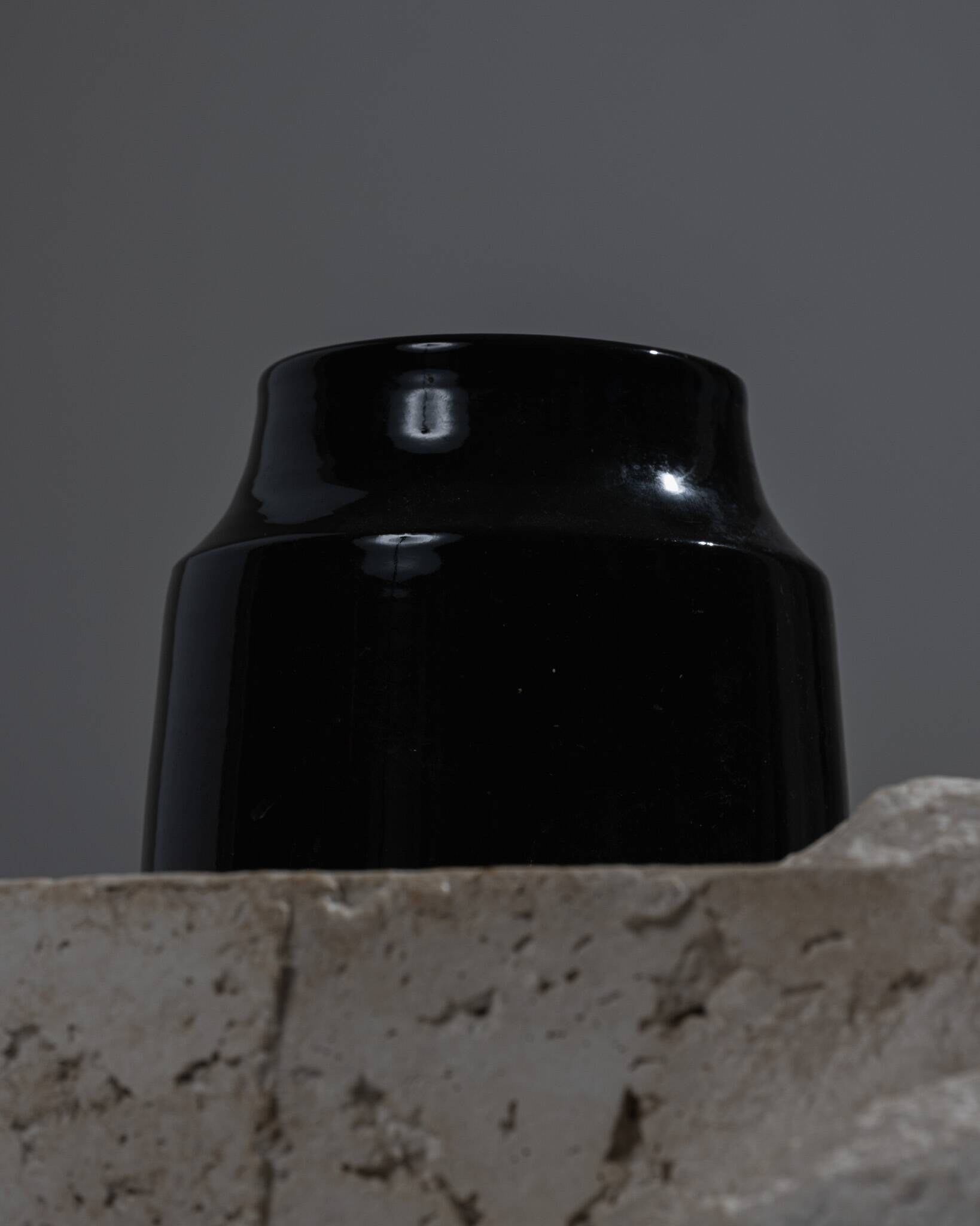 Vase en céramique à col resseré, Mado Jolain, 1950s