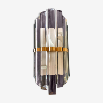 Venini sconce glass and gilded structure