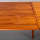 Table à manger extensible en teck danois, années 1960