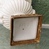 Pair of Medicis Borghese vases in porcelain biscuit and brass.