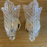 Paire d’appliques Murano