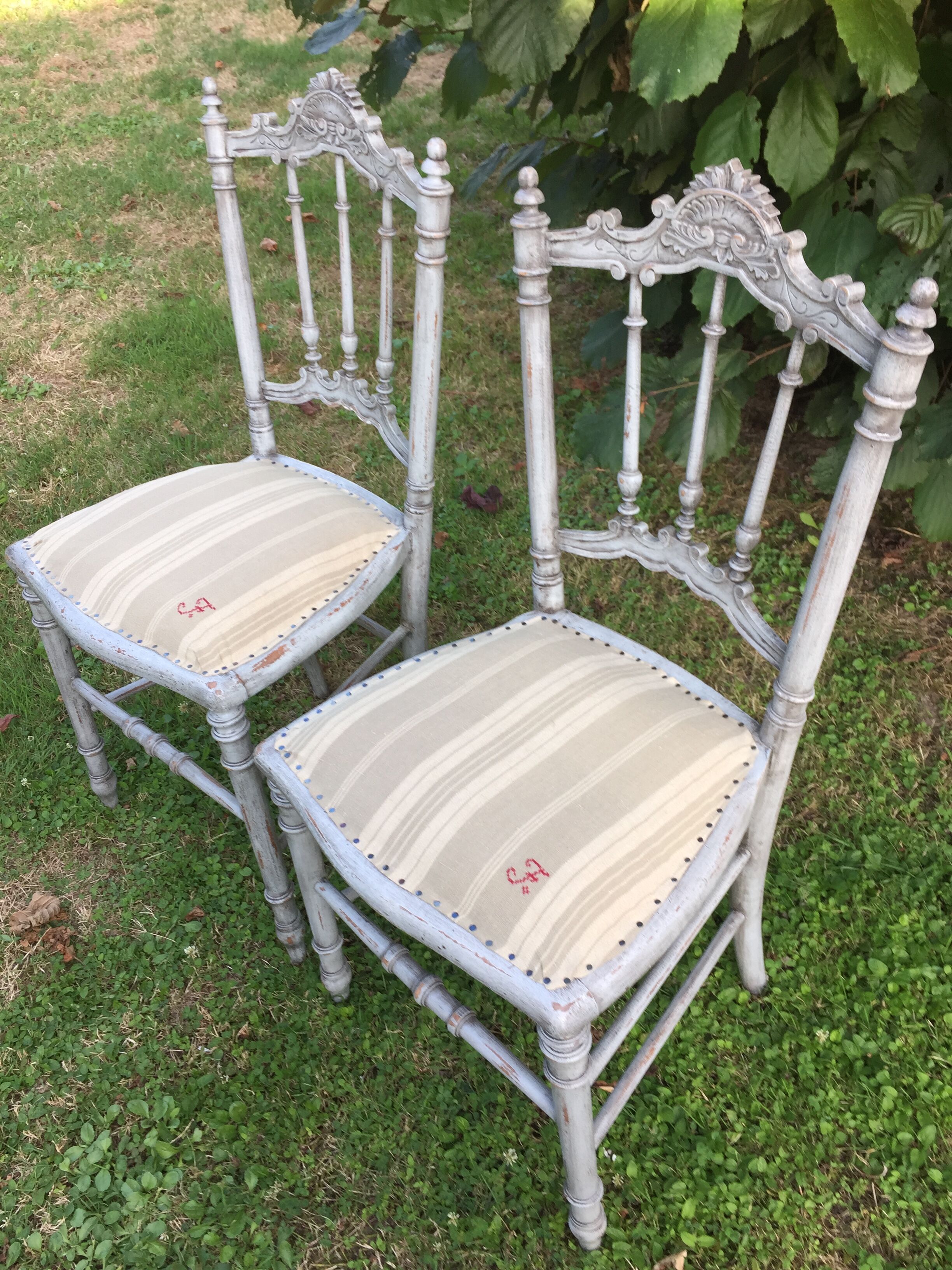 Pair of Louis XV style chairs