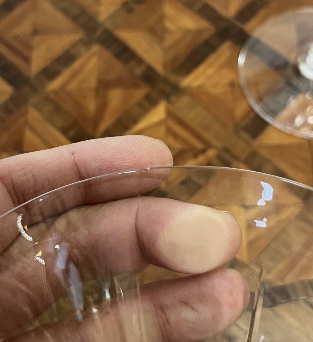 12 Saint-Louis water glasses – Cerdagne pattern in crystal