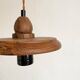 Vintage wooden pendant light