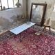 50s coffee table in metal and marble