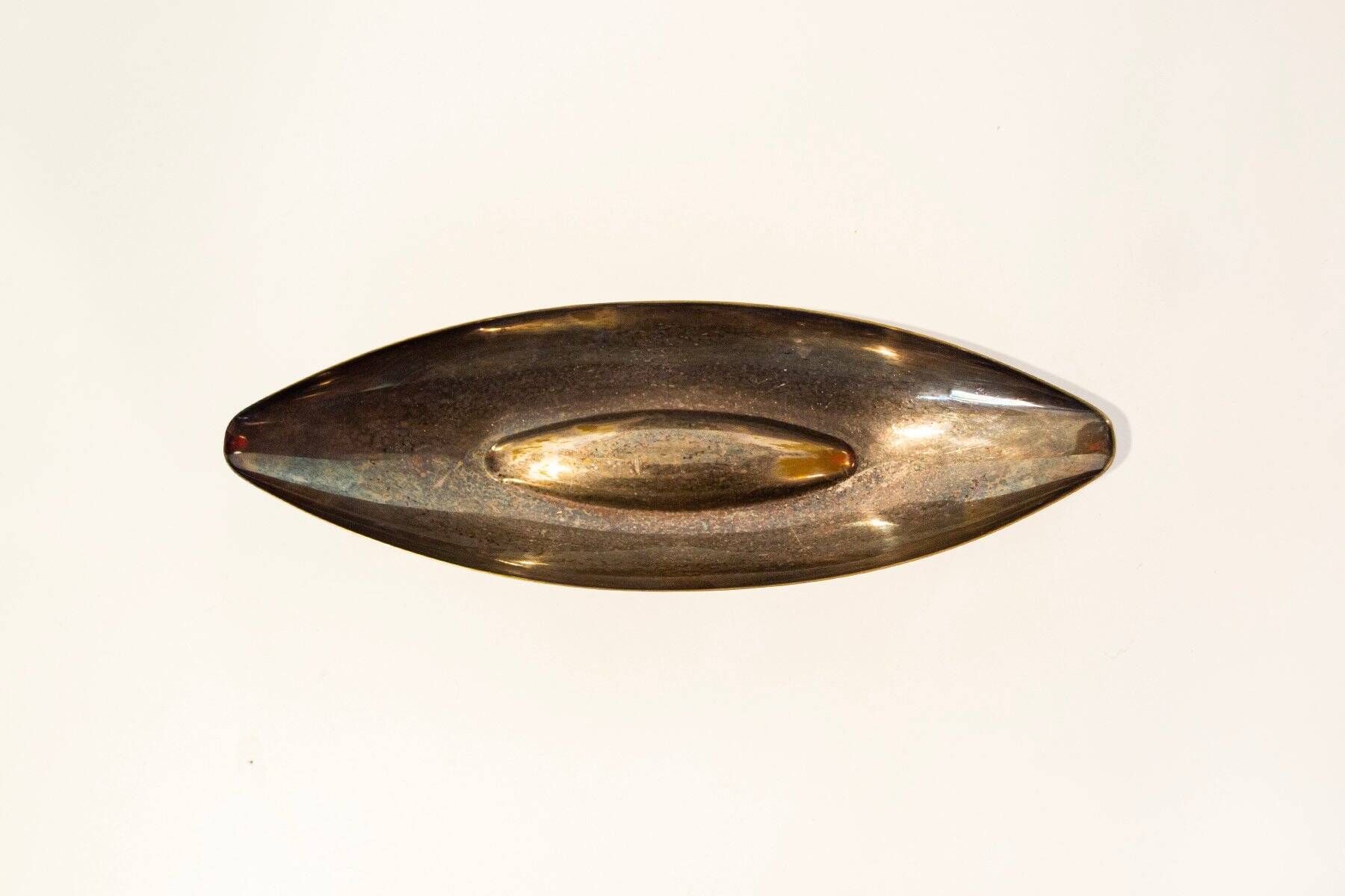 Vintage silver-plated tray from Christofle, France, 1950.