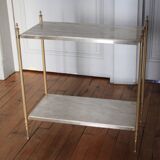 Marble and brass console/shelf