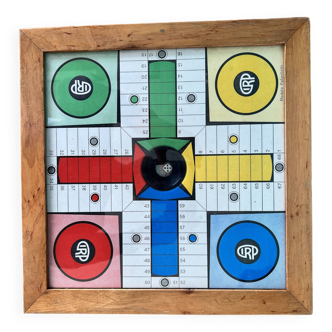Mid century  board game, parcheesi child gift / vintage table game.Retro Charm: Vintage Apartment De