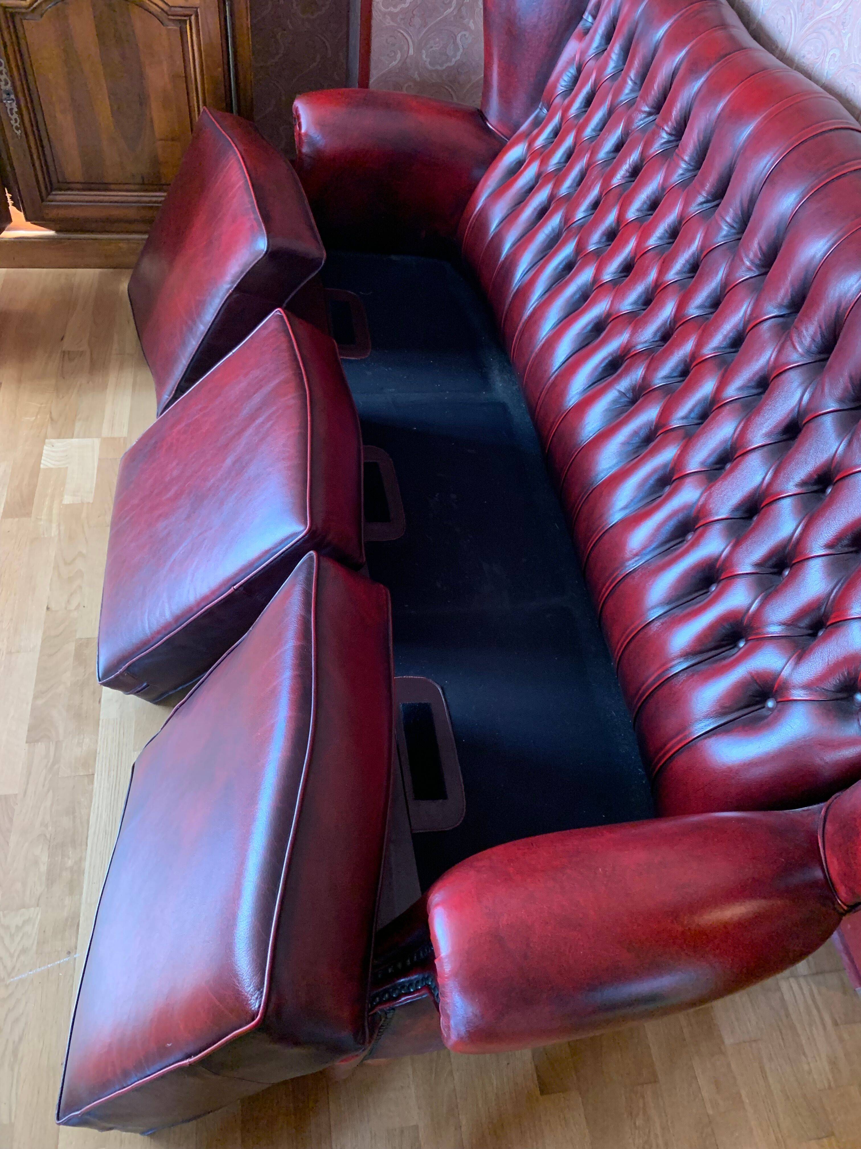 Red Chesterfield Sofa