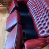 Canapé Chesterfield rouge