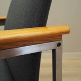 Grey armchair, Danish design, 1960s, designer: Sigvard Bernadotte, manufact