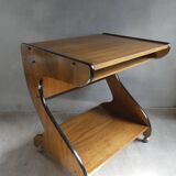 TV console cabinet from the 60s, on casters