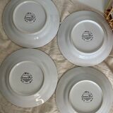 Set of 4 porcelain plates