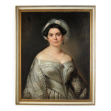 Portrait à l'huile d'une dame, 1848