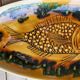 Fish platter, Longchamp earthenware. Designs attributed to Robert Picault