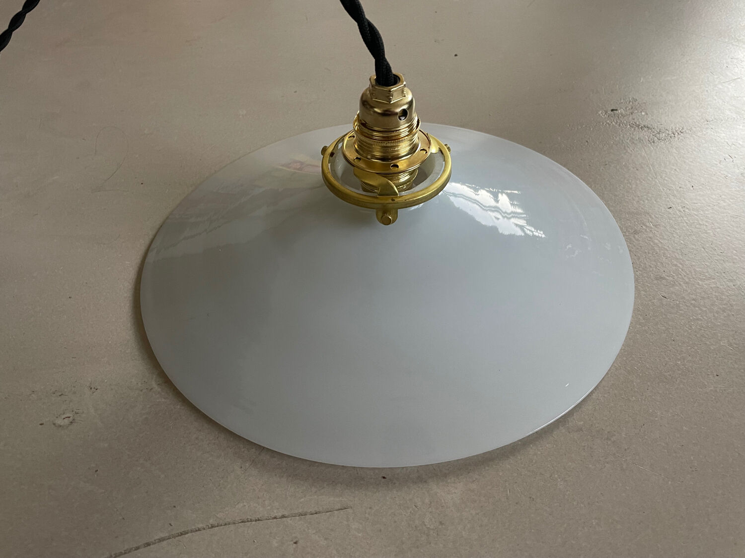 Old opaline pendant light