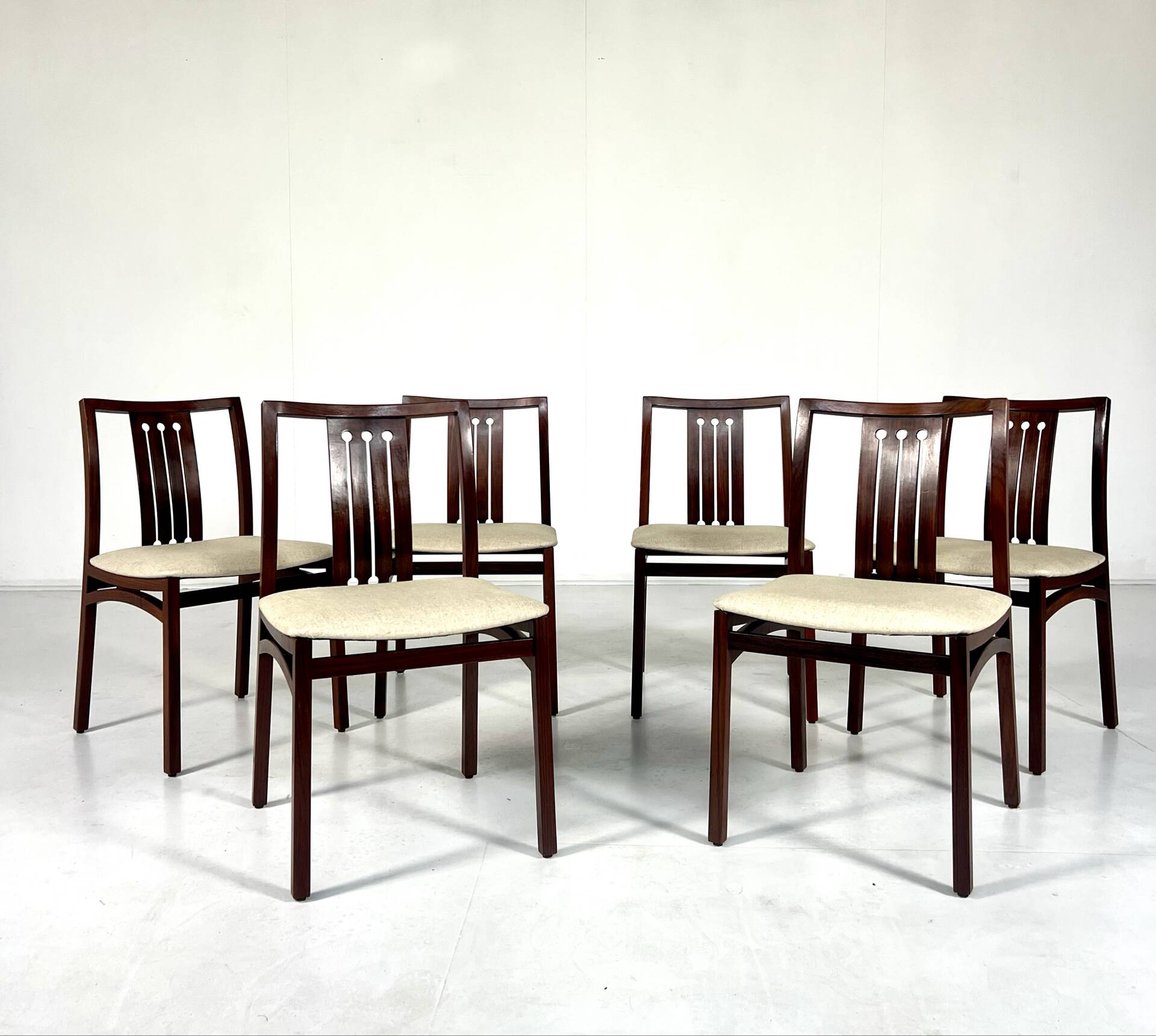 Mid-Century dining chairs, set of 6, Italy, 1960s