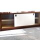 Two Scandinavian (Danish) teak sideboards with sliding doors.