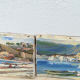 Acrylics on canvas, Cadaques and Tossa de Mar