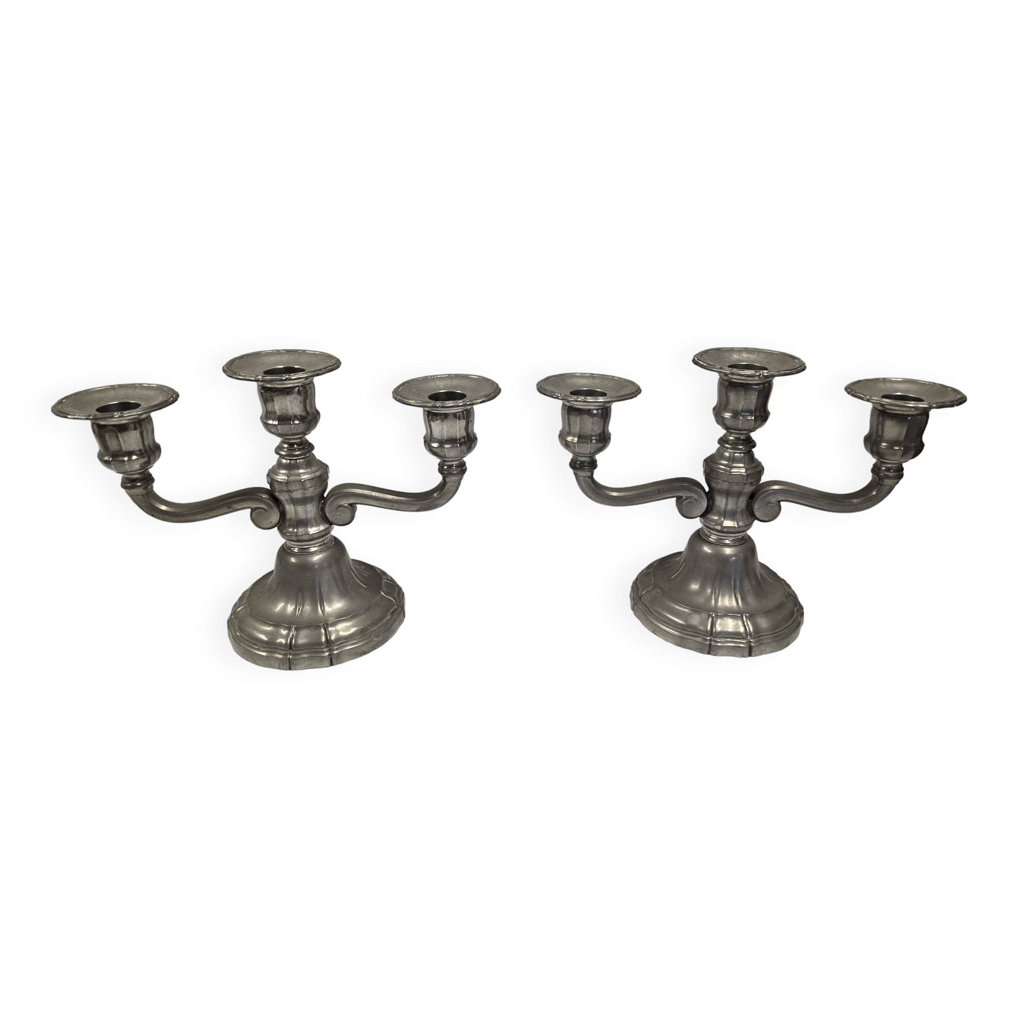 Pair of mid-20th century candlesticks