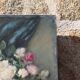 Huile sur toile bouquet de roses nature morte