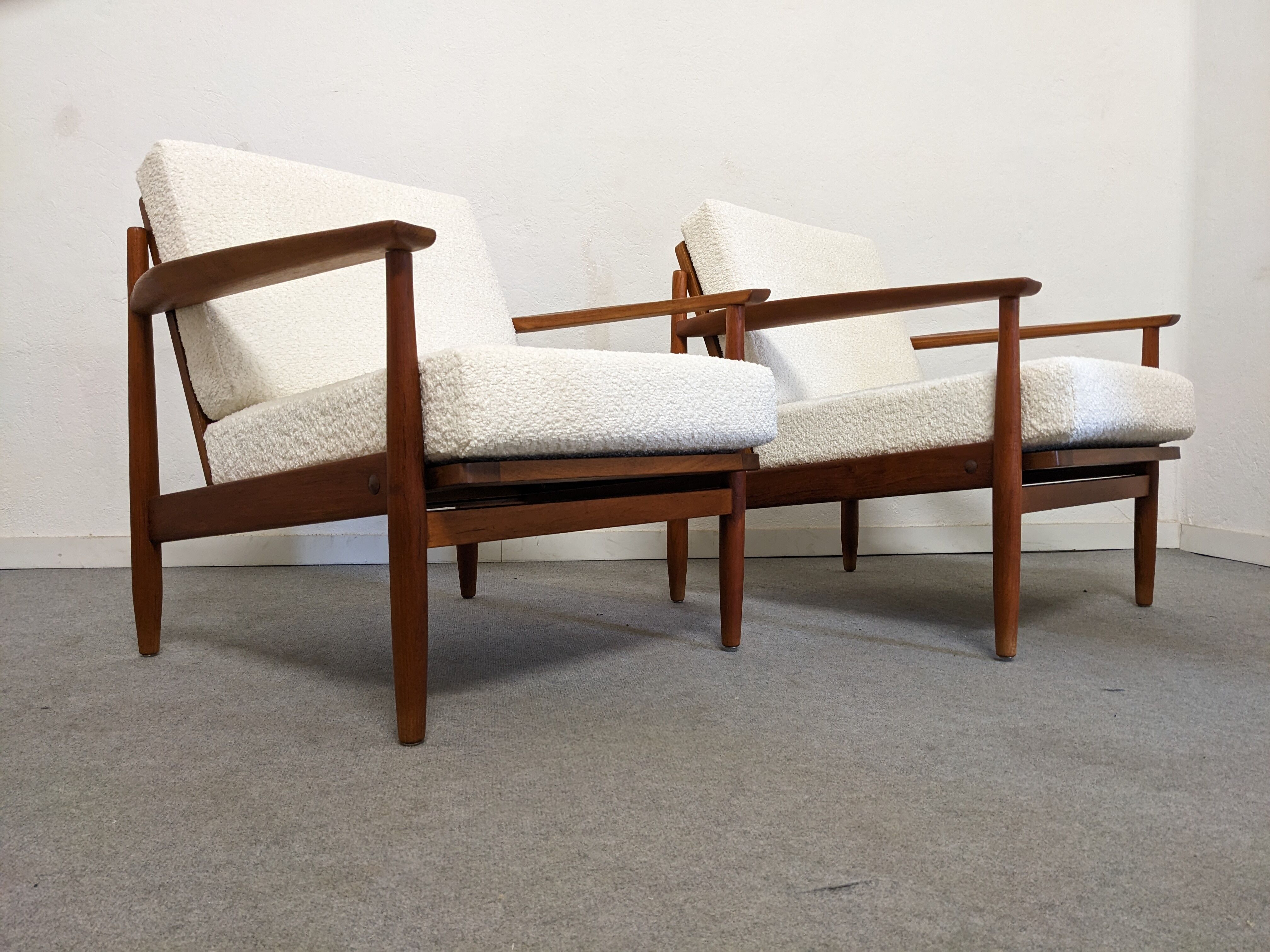 Pair of Danish teak armchairs from the 50s/60s