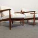 Pair of Danish teak armchairs from the 50s/60s