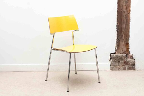 Chaise Gijs Van der Sluis jaune