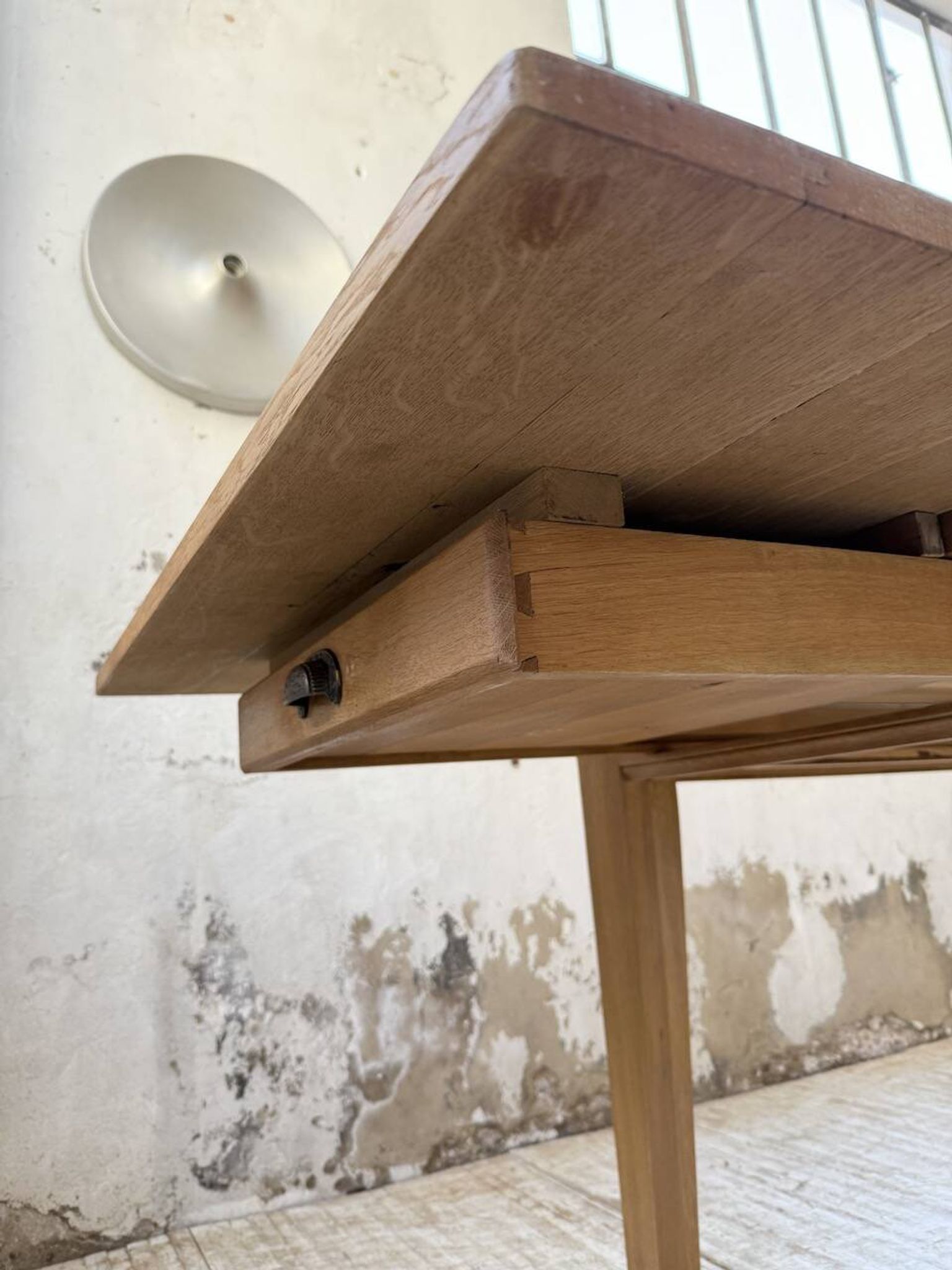 Table de ferme extensible en chêne massif