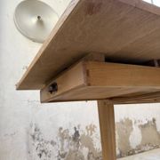 Table de ferme extensible en chêne massif