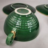 DUO tea service, Saint Clément, Vintage, green