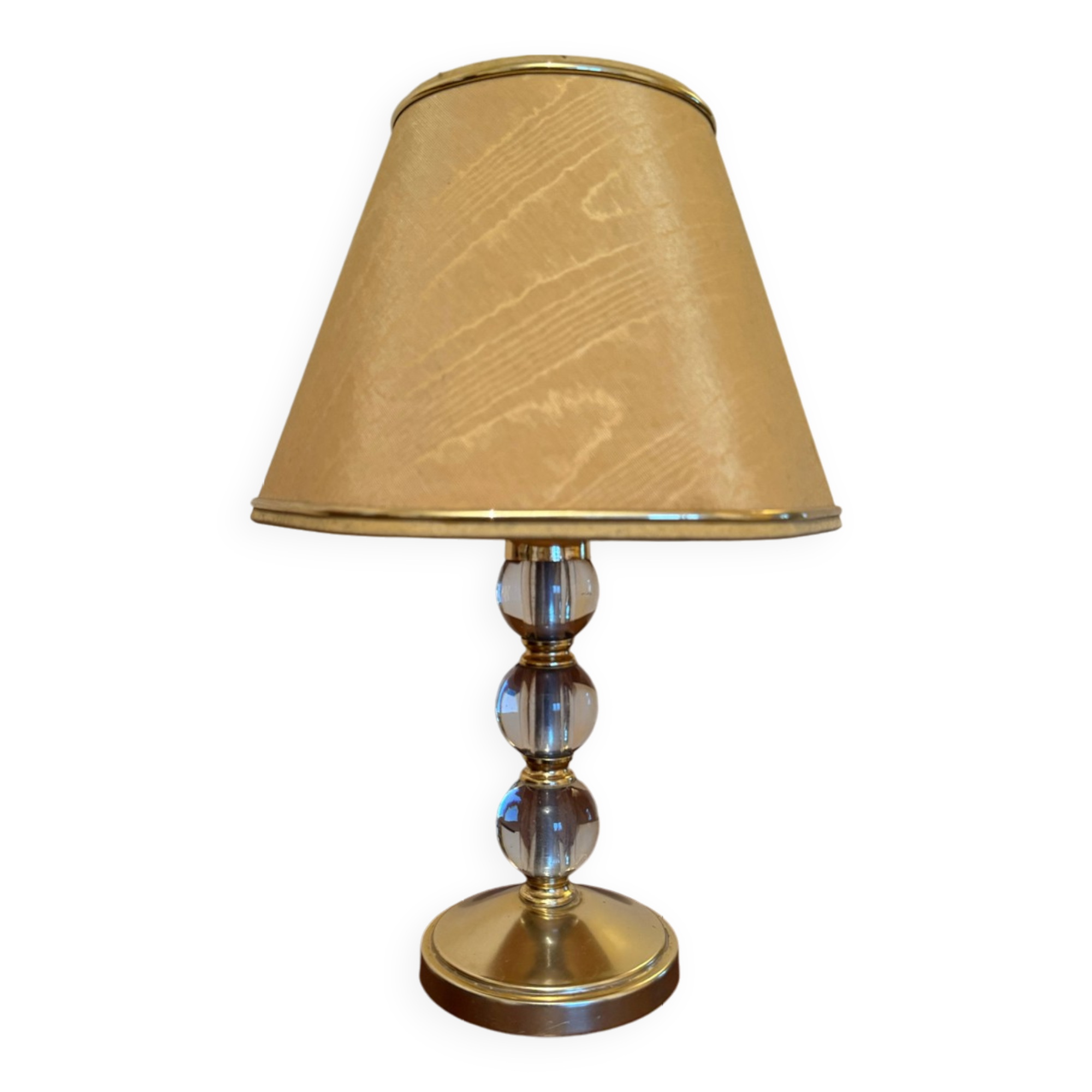 Adnet style glass ball lamp from the 60s