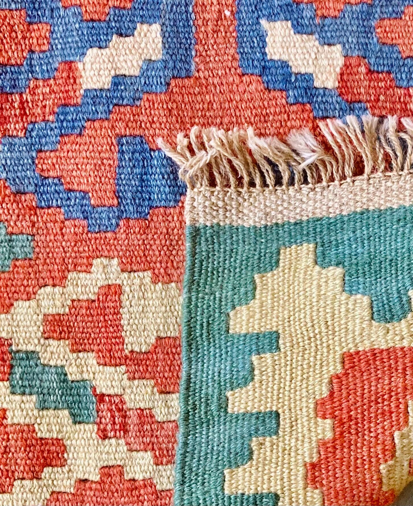 Small kilim Shirazi carpet Iran 41x62cm